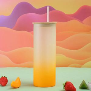 Grand verre droit en verre de 20 oz avec couvercle hermétique anti-fuite pour des voyages sans tracas - Product Image 3
