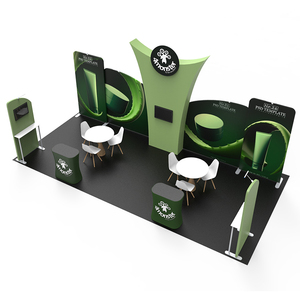 Soporte de exhibición de Feria Comercial con marco de aluminio portátil de 10 pies, stand de feria de exposición interior, tipo recto para publicidad - Product Image 6