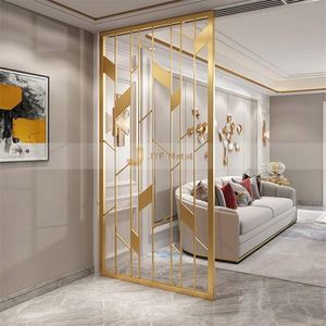 EX094 JYF Stainless Steel Gold Laser Cut Durable Irregular Structure Room Divider Metal <b>Screen</b> Partition Modern Design Room - Product Image 1