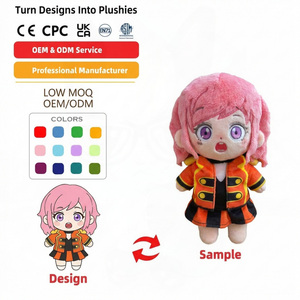 Fabricant de jouets en peluche personnalisés, faible MOQ, uniformes de dessins animés, figurines d'anime, marchandises d'anime et de <span class=keywords><strong>manga</strong></span>, peluches Brainrot, mascotte personnalisée - Product Image 1