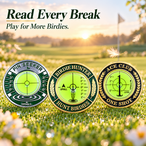 Personalized Golf Green Reader Bubble Level Metal Putting Alignment Tool Custom Logo Bulk Manufacturer Factory Direct for Brands - Product Image 1