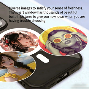 Funda para Teléfono con Pantalla de Tinta Electrónica de Alta Definición, Diseño de Dibujos Animados, Adhesión Magnética, Superficie de Espejo, para la Serie 13-17 <span class=keywords><strong>Pro</strong></span> <span class=keywords><strong>Max</strong></span>, Novedad 2025 - Product Image 5