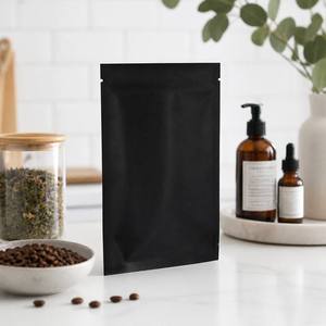 Sachet sous vide BOPP personnalisé noir mat de haute qualité pour l'emballage sous vide autoportant, idéal pour la conservation des aliments, du lait et de la gelée, jetable - Product Image 4
