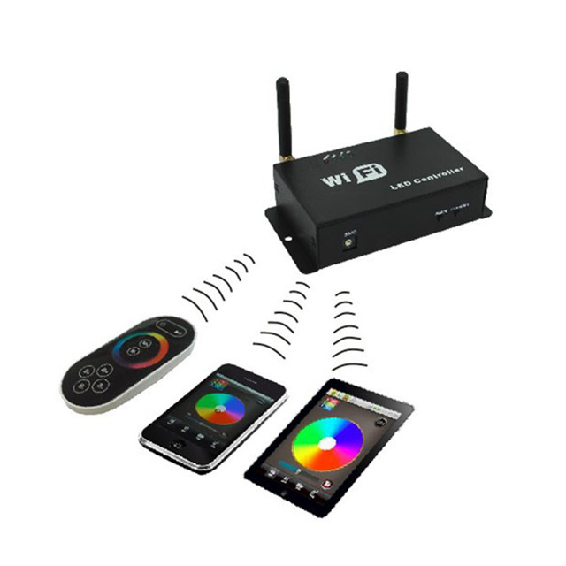 DC 5V-24V Wireless 3CH RGB Light Dimmer WiFi Controller with Smart Home Control and 288W Max Load
