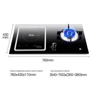 Keyan kompor listrik 220V berkualitas tinggi, tanur sensor pembakaran, kontrol sentuh multifungsi tahan air - Product Image 4