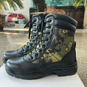 รองเท้าบูททหารลายพรางดิจิตอลสีเขียวป่า SF11 703 PDRM กันน้ำ หนังแท้ สำหรับทุกฤดู - Product Image 4