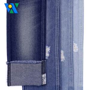 Rht 10Oz Jeans Denim Vải Không Có Căng 10S Twill Dệt Dệt Nguyên Liệu Denim Vải Cho Quần Áo Vải Cuộn Nhà Sản Xuất Màu Xanh đậm - Product Image 1