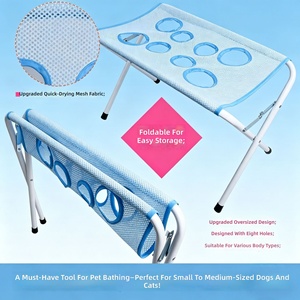 Soporte para Baño de Gatos, Silla Plegable de Poliéster para Recortar Uñas, Antirrasguños y Anti-mordidas, Herramienta Esencial para el Cuidado de Mascotas - Product Image 4
