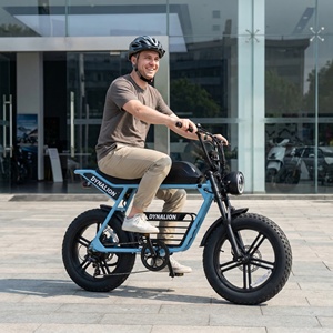 Vélo électrique rétro à gros pneus avec phare LED pour exposition en showroom, modèle Cruiser pour démonstrations en magasin - Product Image 2