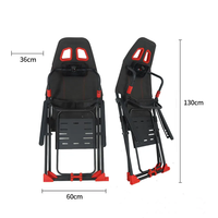 NOUVEAU Fauteuil de jeu ergonomique inclinable de course, fauteuil de jeu pour ordinateur PC, simulateur de course automobile pliable pour jouer à des jeux