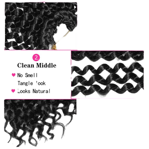 Extensions de cheveux au crochet à deux brins 100% faciles à enlever 100% extensions de cheveux humains Meches faciles à coiffer les mèches - Product Image 5