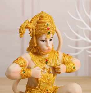 21*12*26cm hindú Ganesha resina estatua de Buda poliresina mono indio monje estatuilla para decoración del hogar - Product Image 5