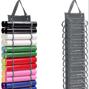 Vinyl Roll Holder,Vinyl Storage Rack Vinyl Roll Storage with 24/ 48 Compartments