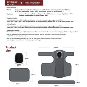 Ceinture de soutien d'épaule électrique multifonctionnelle, masseur de genou, soulagement de la douleur, enveloppe d'épaule avec chauffage - Product Image 4