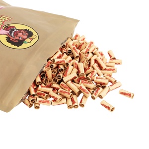Brown Color 7*18mm Natural Pulp Paper Smoking Pre <strong>Rolled</strong> <strong>Filter</strong> <strong>Cigarette</strong> <strong>Tips</strong> Big Middle Small Size Smoking Accessories - Product Image 2