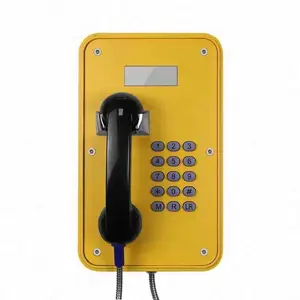 Industrial Emergency Weatherproof Telephones With LCD Display Keypad Aluminium Enclosure For Hazardou Area