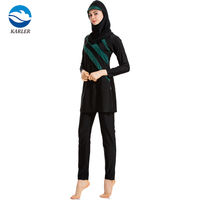 Maillots de bain musulmans pour femmes islamiques, burkinis modestes grande taille, tenue de bain, maillot de bain de plage à couverture intégrale