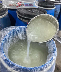 Suministro Directo de Fábrica Shuosheng SLES 70% Grado Cosmético Lauril Éter Sulfato de Sodio Material Detergente 170kg/tambor 2 Años de Caducidad - Product Image 1