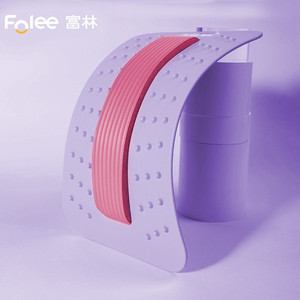 Cinturón adelgazante Folee de color rosa claro, material EVA ajustable para soporte de espalda y alivio de la columna vertebral - Product Image 3