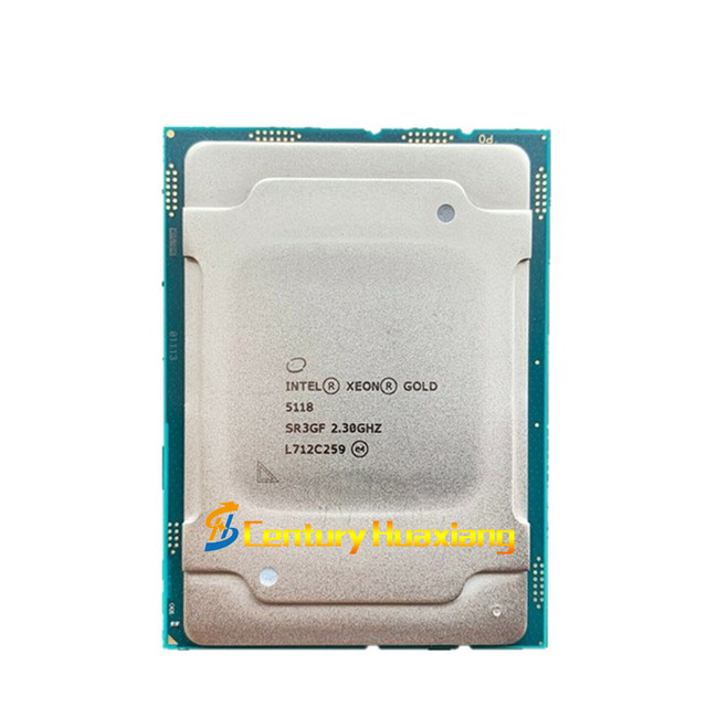 Intel Xeon Gold 5118 CPU Processor 5115 5117 5120 5122 Server Processor Xeon 12-core 2.3GHz Twelve Cores 16.5MB