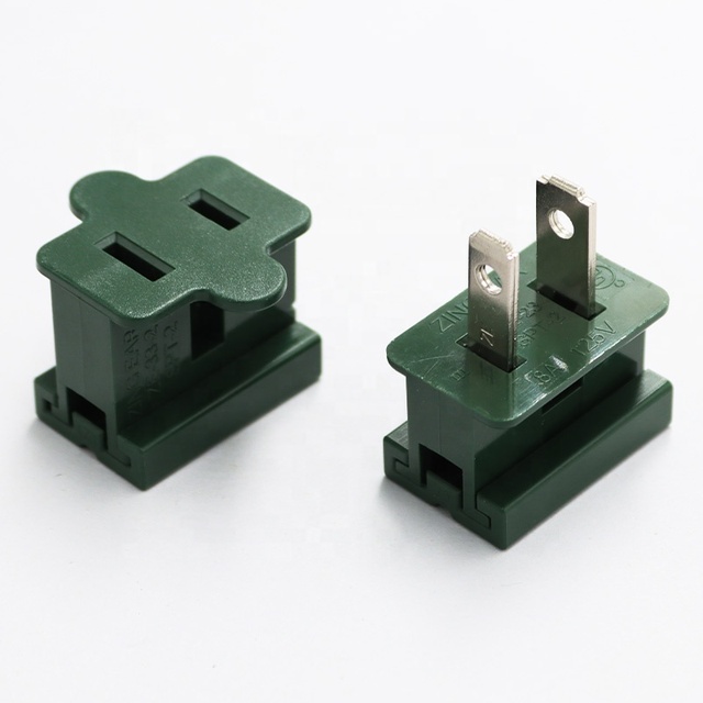 Commercial 125V 6amp 18AWG Wires Used Male Electrical Gilbert Vampire Plug SPT2 Slip in Electric Plugs With USA cert