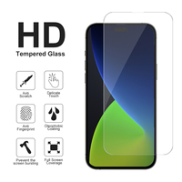 Lot de 3 protections d'écran en verre trempé HD 9H pour iPhone 17 Pro Max, accessoire pour téléphone
