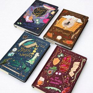 Cuaderno de Notas Creativo Magic World, Diseño Retro Portátil, con Ilustraciones a Color y Papel con Motivos Forestales - Product Image 1