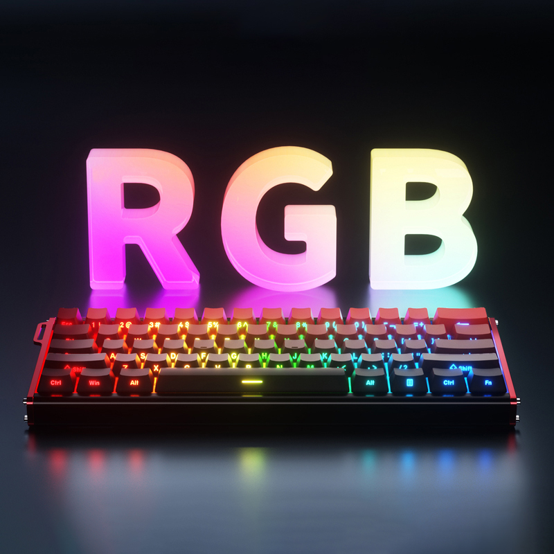 Ajazz ALUX60 60% Hot Swappable Wired RGB Mechanical Keyboard with