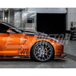 Aile large en fibre de carbone style TopSec GTR 2024 pour Nissan R35 GTR 2017-2023 - Product Image 2