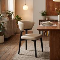 Chaise de salle à manger minimaliste moderne de style nordique avec revêtement en cuir PU pour hôtel, restaurant de luxe et salle à manger