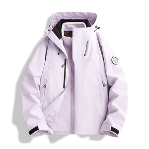 Veste bomber imperméable Dilrabas Same-style Loto 3-en-1 à capuche ample pour femmes et hommes, vêtements d'extérieur pour l'hiver - Product Image 2