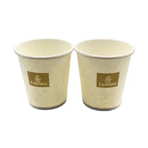 Single Wall Paper Coffee Cup With Lids Custom Logo Printed Disposable Bamboo Customized Style Packing Color Feature Eco Material