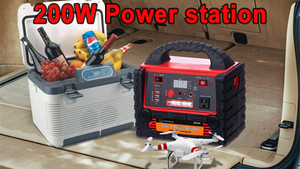 สถานีพลังงานไฟฟ้าแบบพกพา 200W คลื่นไซน์บริสุทธิ์ ชุดจ่ายไฟสำรองฉุกเฉิน สำหรับใช้ในบ้าน กรณีไฟดับ ตั้งแคมป์ เดินทางไกล รุ่น AU - Product Image 6