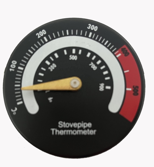 Wood Burning Accessories Pipe Customized Magnetic Surface Stove Top Thermometer