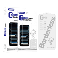 Protection d'écran en verre trempé ESD transparent intégral 0,55 mm avec bord incurvé 500C sans cadre pour iPhone 17 Pro Max 16 15 (Lot de 10 + 1)