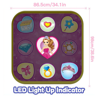 Nouveau tapis de danse pour filles, jouet musical éducatif, tapis de jeu avec lumières LED, musique, danse, mixeur rythmique, tapis de jeu pour enfants