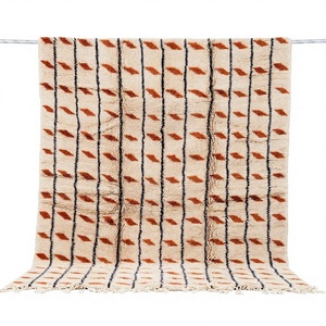 Latest NZ Wool Hand Knotted Area Rugs Modern Geometric Design Moroccan Berber for Living Room Cheap Price Handmade in India - Product Image 1