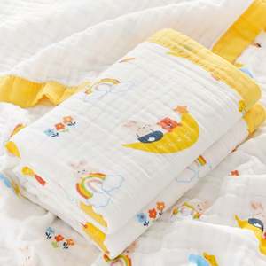 Wholesale Custom Cotton <b>Baby</b> Swaddle <b>Blanket</b> Muslin <b>Baby</b> Quilt <b>Blanket</b> for New Born - Product Image 1