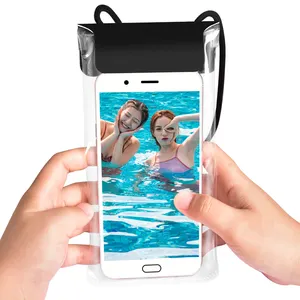 Outdoor Universal Waterproof Phone Pouch Transparent Clear PU TPU Waterproof Cell Phone Case