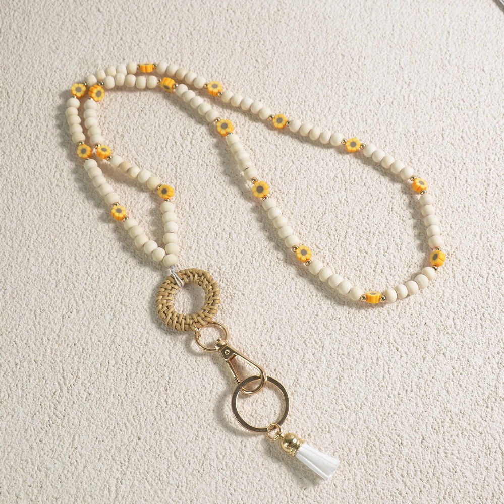 Hot Sale Bling Crystal Rhinestone Necklace Lanyard with Key Ring Image 2