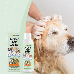 YEGBONG haute qualité chien et <span class=keywords><strong>chat</strong></span> universel 5-en-1 soin plante sérum nourrissant <span class=keywords><strong>Anti</strong></span>-noeud facile à peigner shampooing pour animaux de compagnie - Product Image 1