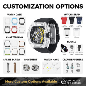 Orologi sportivi di lusso leggeri <span class=keywords><strong>da</strong></span> uomo Orologi meccanici automatici ultraleggeri Orologi <span class=keywords><strong>da</strong></span> uomo alla moda <span class=keywords><strong>da</strong></span> business - Product Image 3