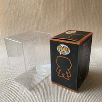 Boîtes de protection Funko Pop anti-UV, sans acide, avec logo personnalisé en relief, transparentes, anti-rayures, anti-poussière, pour figurines de collection.