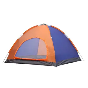 3 persone tenda poli Suppliers-Campeggio invernale tenda de luxo letto pieghevole in fibra di vetro pole 3 persona tenda casa di prezzi