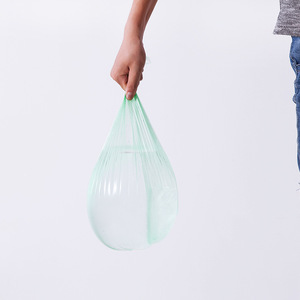Sacs poubelles colorés épais taille L, sacs en plastique perforés jetables pour cuisine, salle de bain, ménage, lot de 100 - Product Image 2
