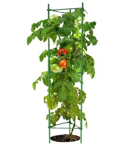 China Hot Sale 68 Inches Tomato Cage Premium Plant Stakes Support Cages Trellis Garden Pots Vertical Climbing