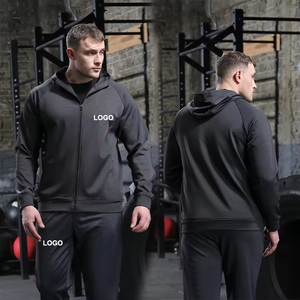 Men Fall Oversized <b>Jackets</b> Custom Logo Outdoor Running <b>Track</b> <b>Jacket</b> Zip Plain Gym Wear <b>Jacket</b> - Product Image 3