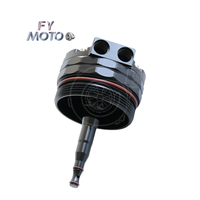 Tutup Filter pendingin oli Billet CNC tutup AN10 fitting & 2 port Sensor untuk BMW M52 M54 M56 E46 E39 E60 E61 X3 X5 Z3 Z4