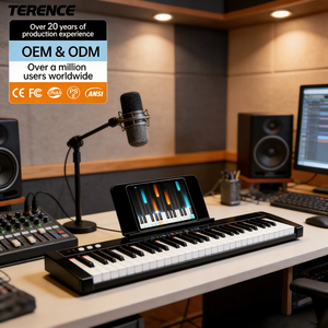 Teclado Electrónico Terence Ts01 de 61 Teclas, Sonido de Alta Fidelidad, Tamaño Compacto, Ideal para Estudiantes de Música - Product Image 1