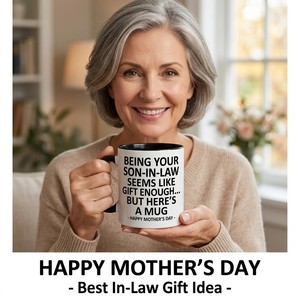 Ein lustiges grenzüberschreitendes Muttertagsgeschenk – Kaffeetasse: „Dass ich dein Schwiegerson bin“ ist das beste Geschenk aller Zeiten. - Product Image 4